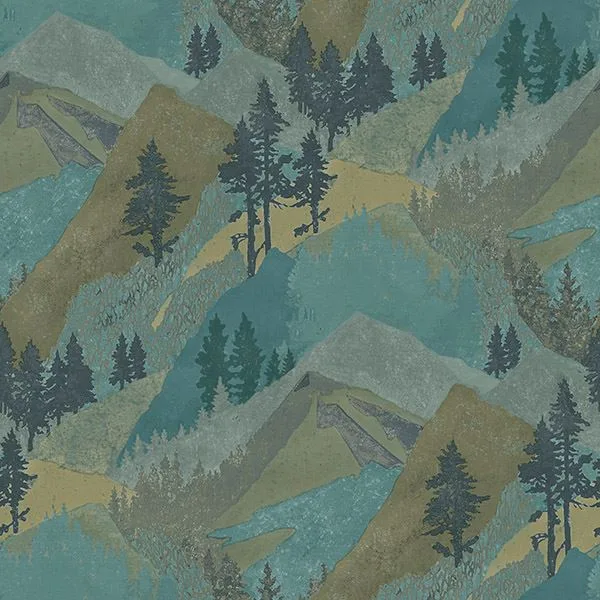 Chesapeake Range wallpaper, color Green, SKU 3118-12632