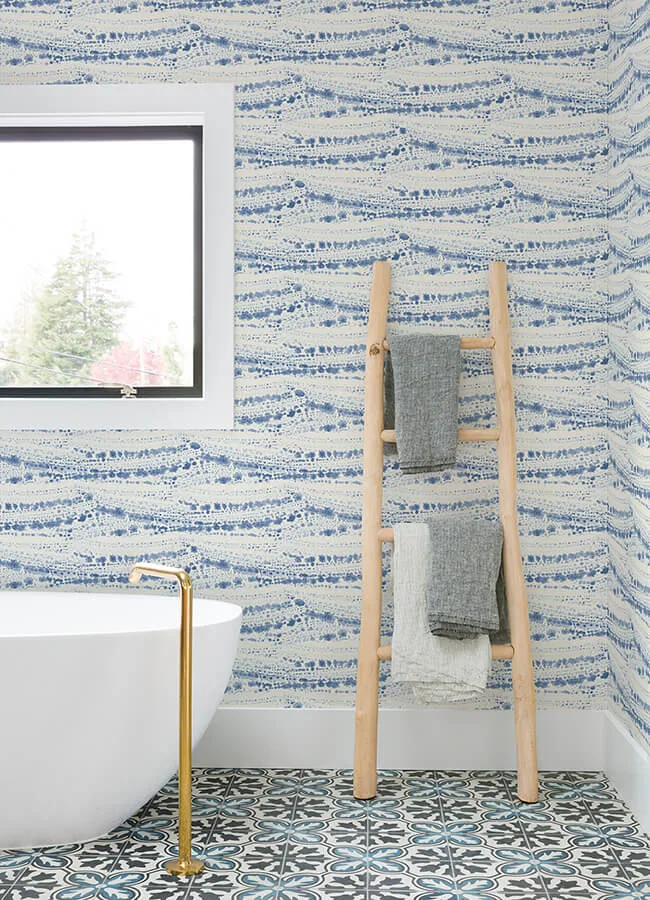 Chesapeake Rannell wallpaper, color Navy, SKU 4071-71046