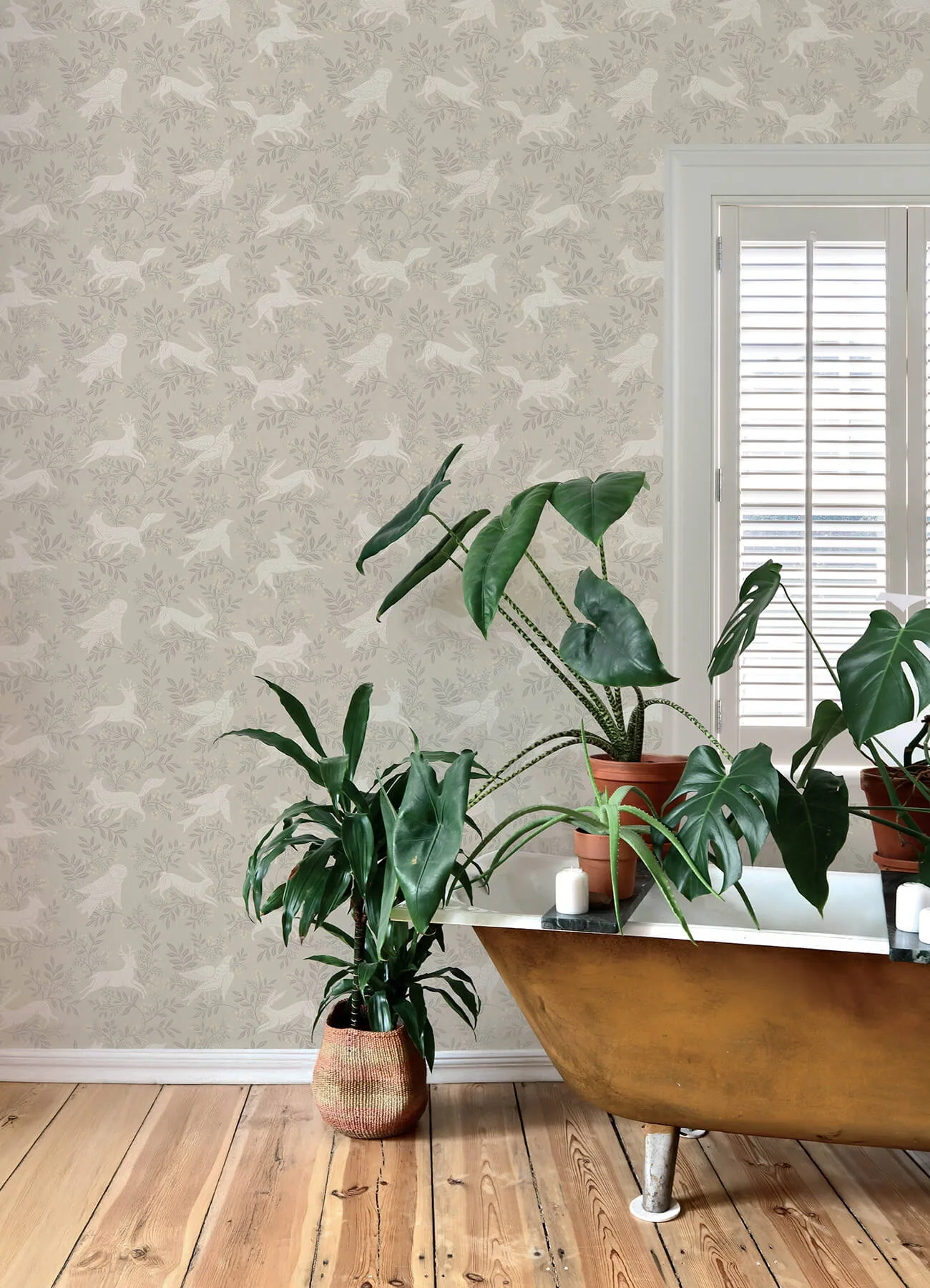 Chesapeake Revelry wallpaper, color Taupe, SKU 4169-83112
