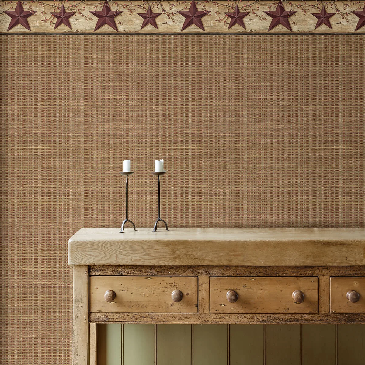 Chesapeake Ennis wallpaper, color Maroon, SKU 3123-44603