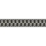 Chesapeake Scalloped Ribbon Border wallpaper, color Black, SKU 4148-14504