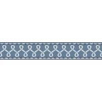 Chesapeake Scalloped Ribbon Border wallpaper, color Blue, SKU 4148-14505