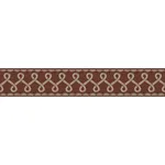 Chesapeake Scalloped Ribbon Border wallpaper, color Red, SKU 4148-14506