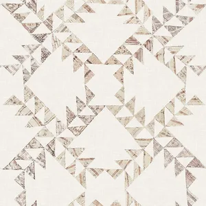 Chesapeake Scrap Quilt wallpaper, color Brown, SKU 4142-72629