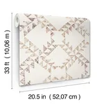 Chesapeake Scrap Quilt - Brown Wallpaper | Buy Online Chesapeake Scrap Quilt wallpaper, color Brown, SKU 4142-72629