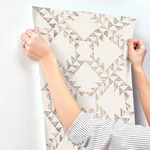 Chesapeake Scrap Quilt - Brown Wallpaper | Buy Online Chesapeake Scrap Quilt wallpaper, color Brown, SKU 4142-72629