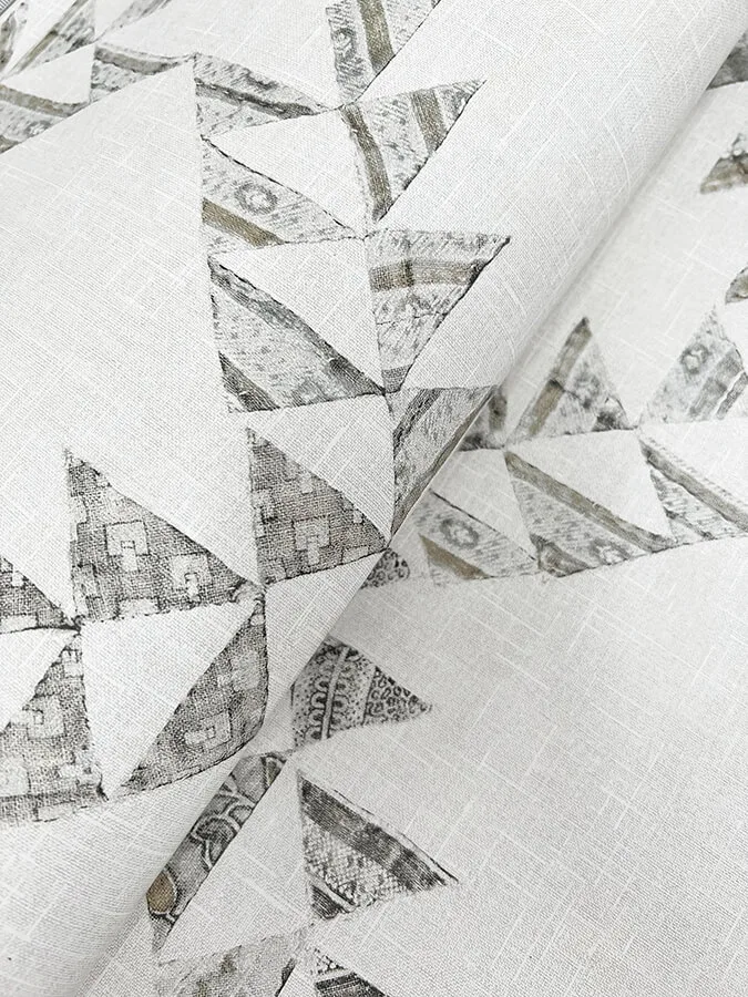 Chesapeake Scrap Quilt - Grey Wallpaper | Buy Online Chesapeake Scrap Quilt wallpaper, color Grey, SKU 4142-72630