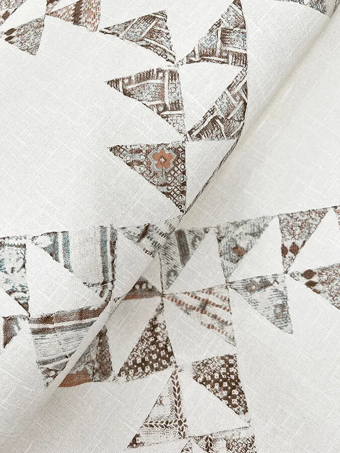 Chesapeake Scrap Quilt - Light Brown Wallpaper | Buy Online Chesapeake Scrap Quilt wallpaper, color Light Brown, SKU 4142-72631