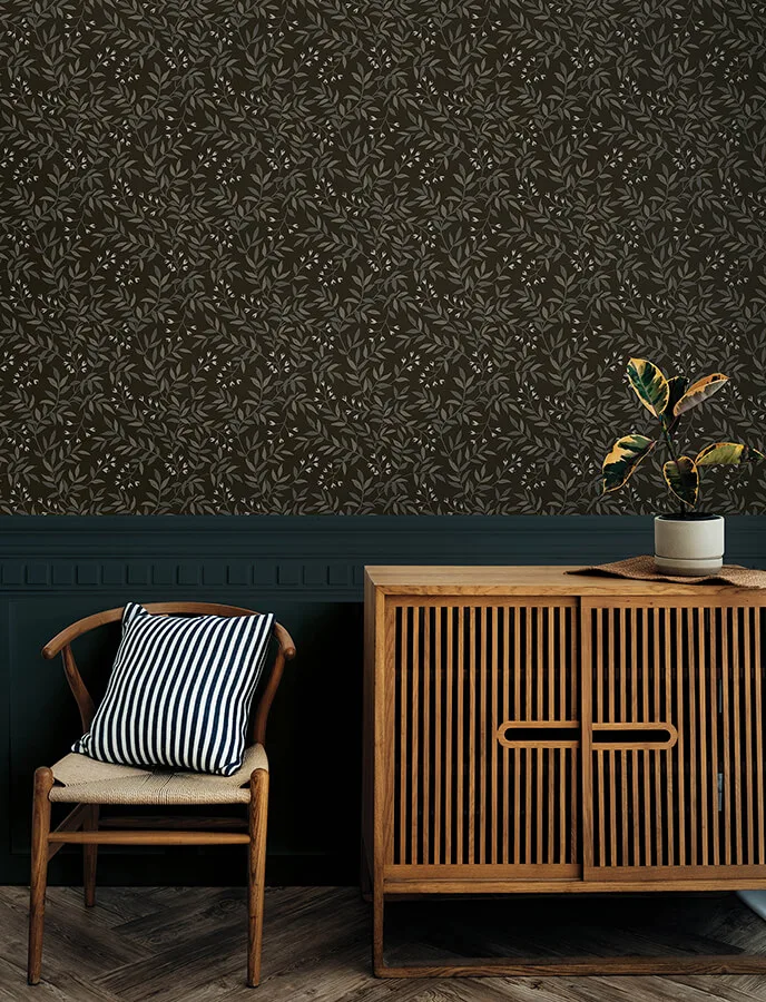 Chesapeake Senna - Black Wallpaper | Buy Online Chesapeake Senna wallpaper, color Black, SKU 4134-72519