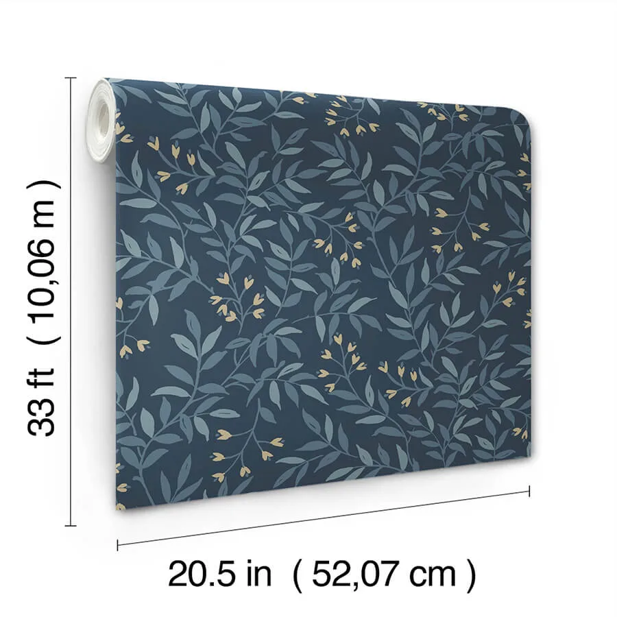 Chesapeake Senna - Navy Wallpaper | Buy Online Chesapeake Senna wallpaper, color Navy, SKU 4134-72520