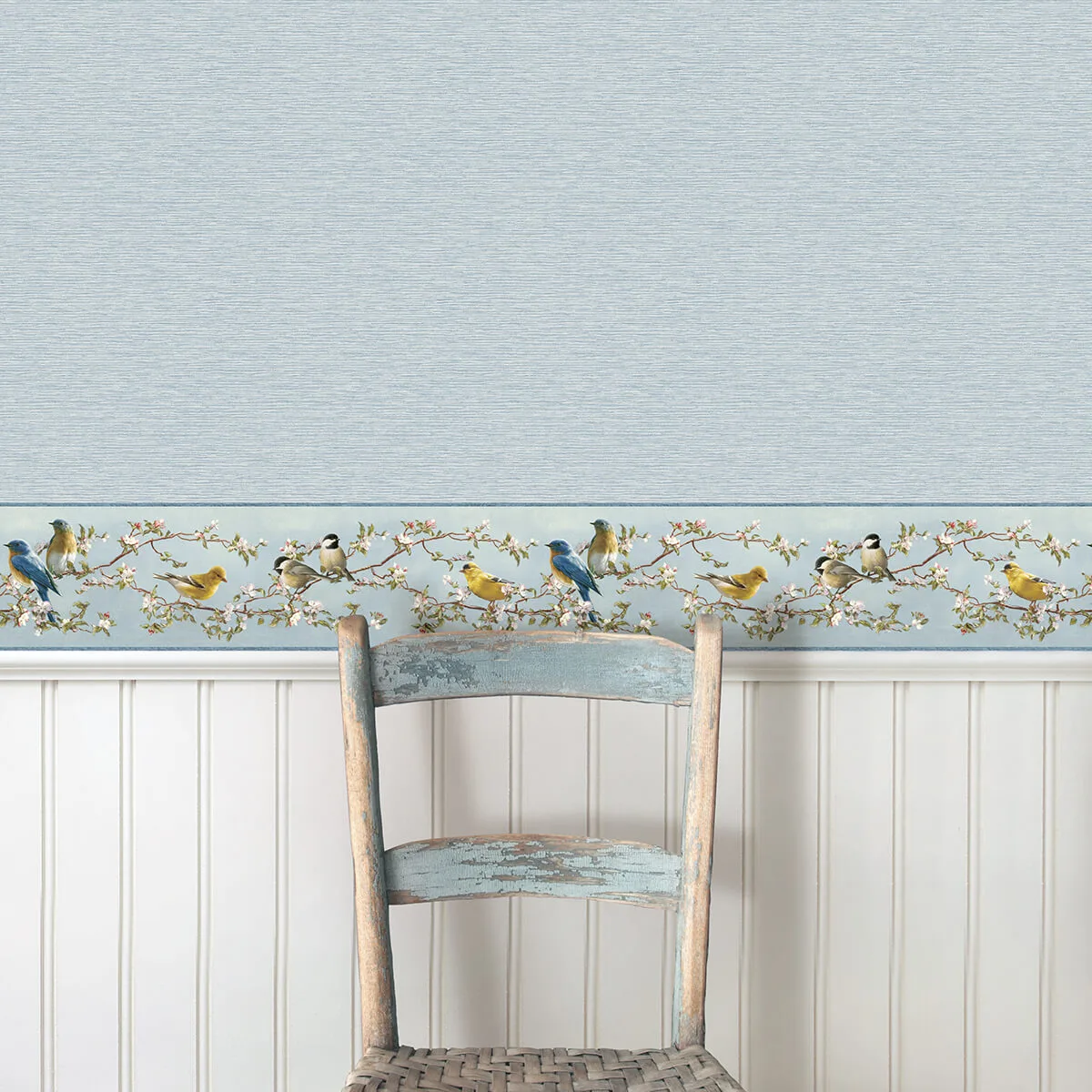 Chesapeake Songbird wallpaper, color Sky Blue, SKU 3123-48511