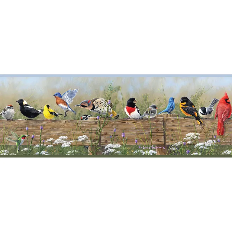 Chesapeake Flock wallpaper, color Multicolor, SKU 3123-44671