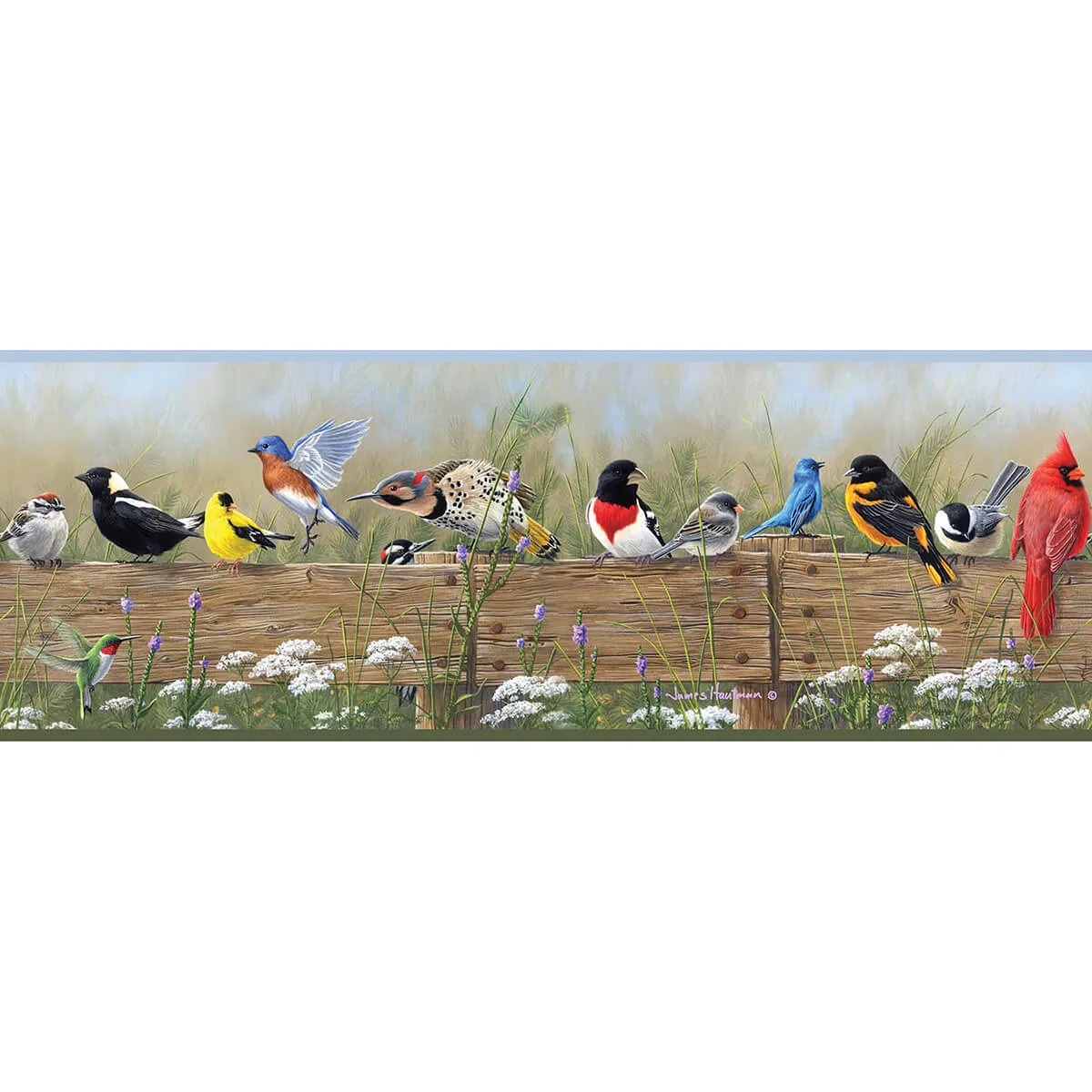 Chesapeake Flock wallpaper, color Multicolor, SKU 3123-44671