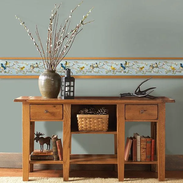 Chesapeake Songbird wallpaper, color Multicolor, SKU 3118-48511B
