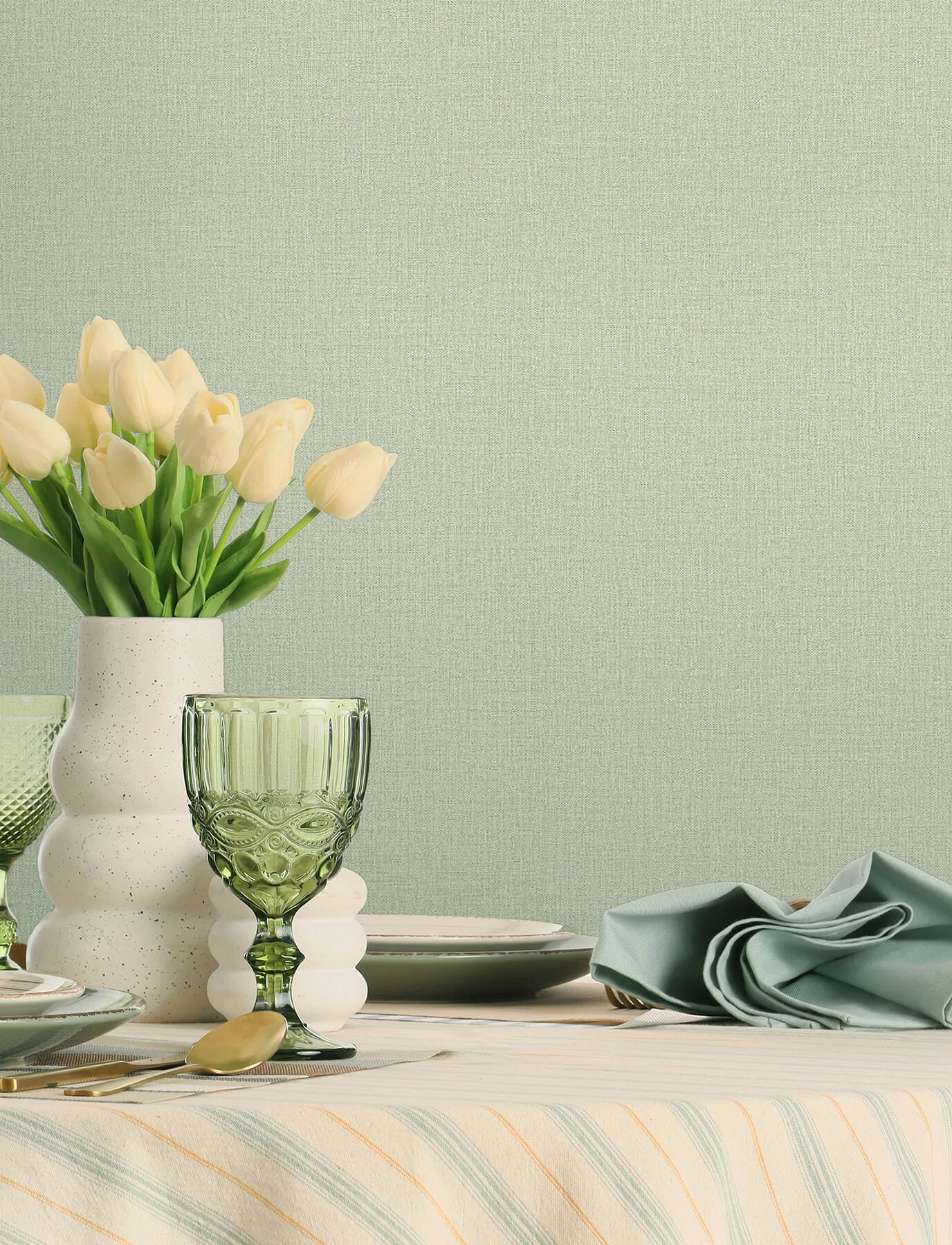 Chesapeake Sonia wallpaper, color Light Green, SKU 4191-83036