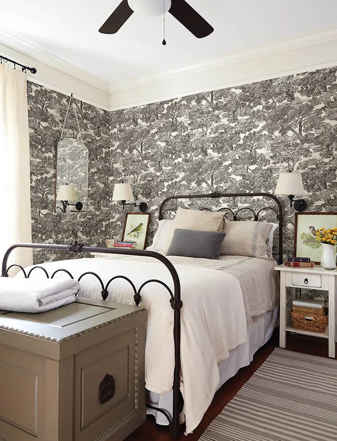 Chesapeake Spinney wallpaper, color Black, SKU 4134-72558