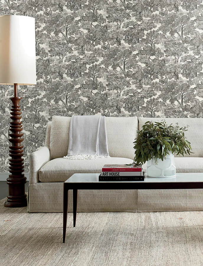 Chesapeake Spinney - Black Wallpaper | Buy Online Chesapeake Spinney wallpaper, color Black, SKU 4134-72558