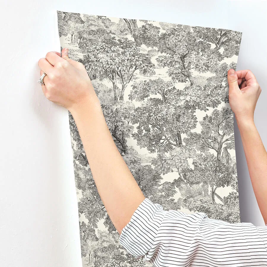 Chesapeake Spinney - Black Wallpaper | Buy Online Chesapeake Spinney wallpaper, color Black, SKU 4134-72558