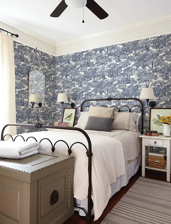 Chesapeake Spinney wallpaper, color Blue, SKU 4134-72559