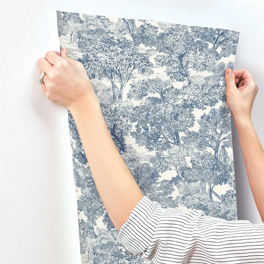 Chesapeake Spinney - Blue Wallpaper | Buy Online Chesapeake Spinney wallpaper, color Blue, SKU 4134-72559