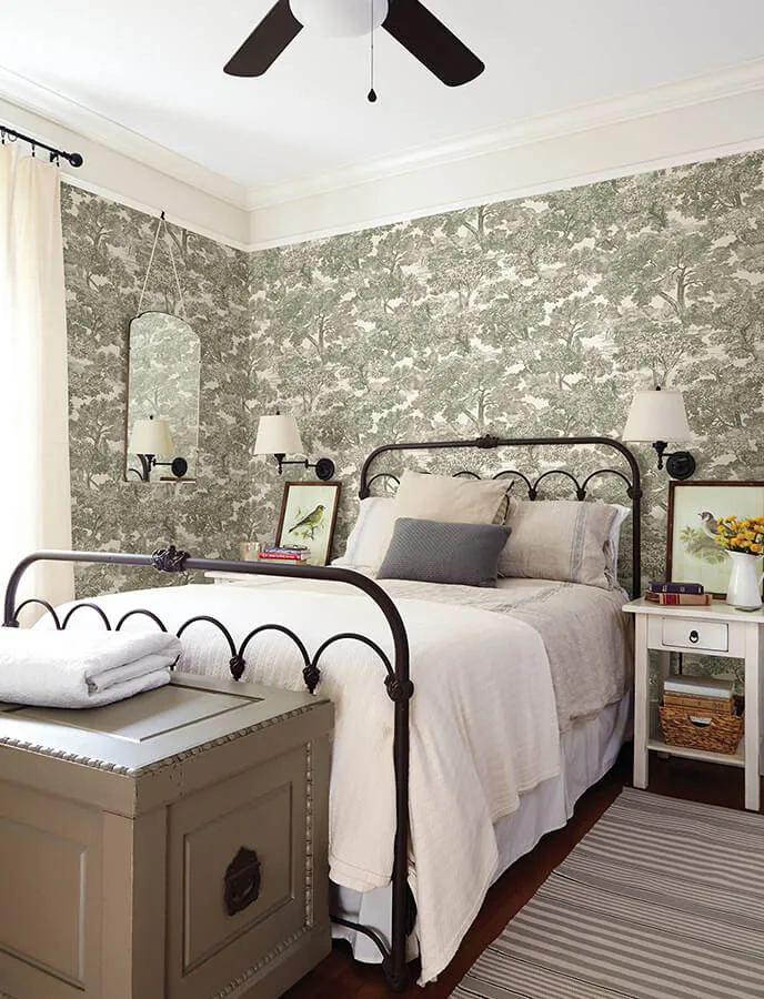 Chesapeake Spinney wallpaper, color Green, SKU 4134-72561