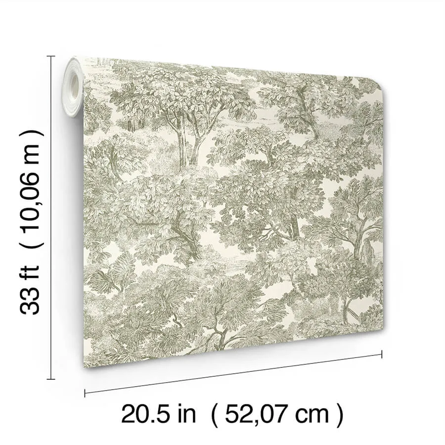 Chesapeake Spinney - Green Wallpaper | Buy Online Chesapeake Spinney wallpaper, color Green, SKU 4134-72561