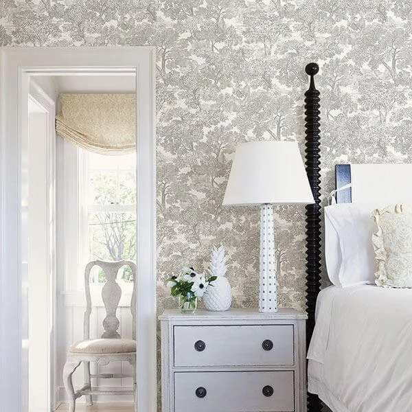 Chesapeake Spinney wallpaper, color Grey, SKU 3115-12541
