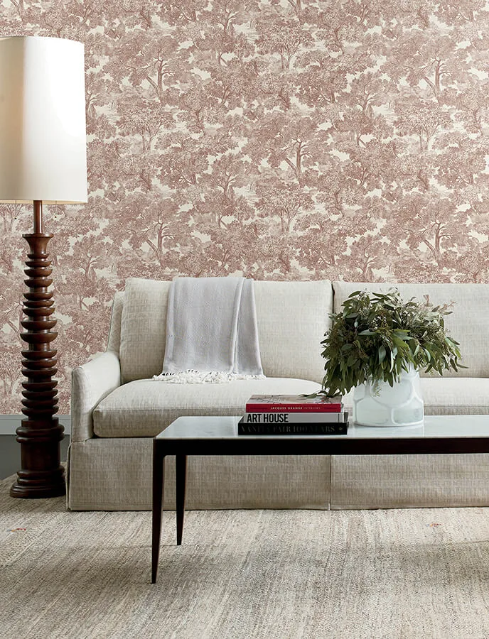 Chesapeake Spinney - Red Wallpaper | Buy Online Chesapeake Spinney wallpaper, color Red, SKU 4134-72562
