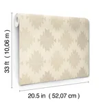 Chesapeake Stitched Heirloom wallpaper, color Khaki, SKU 4142-72662