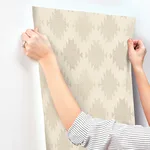 Chesapeake Stitched Heirloom wallpaper, color Khaki, SKU 4142-72662