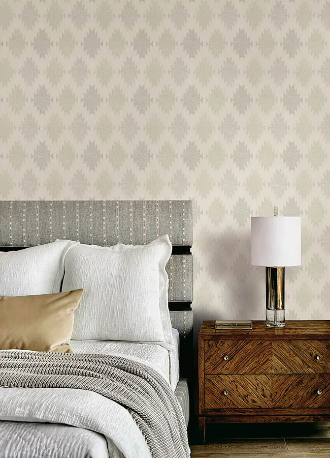 Chesapeake Stitched Heirloom wallpaper, color Moss, SKU 4142-72665