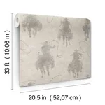 Chesapeake Stockman Silhouette wallpaper, color Grey, SKU 4142-72639