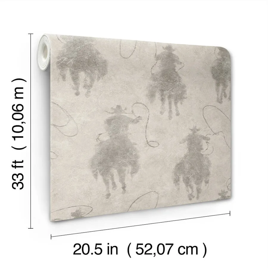 Chesapeake Stockman Silhouette wallpaper, color Grey, SKU 4142-72639