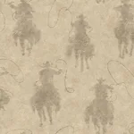 Chesapeake Stockman Silhouette wallpaper, color Khaki, SKU 4142-72640