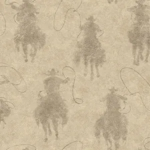 Chesapeake Stockman Silhouette wallpaper, color Khaki, SKU 4142-72640