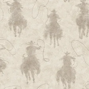 Chesapeake Stockman Silhouette wallpaper, color Light Grey, SKU 4142-72638