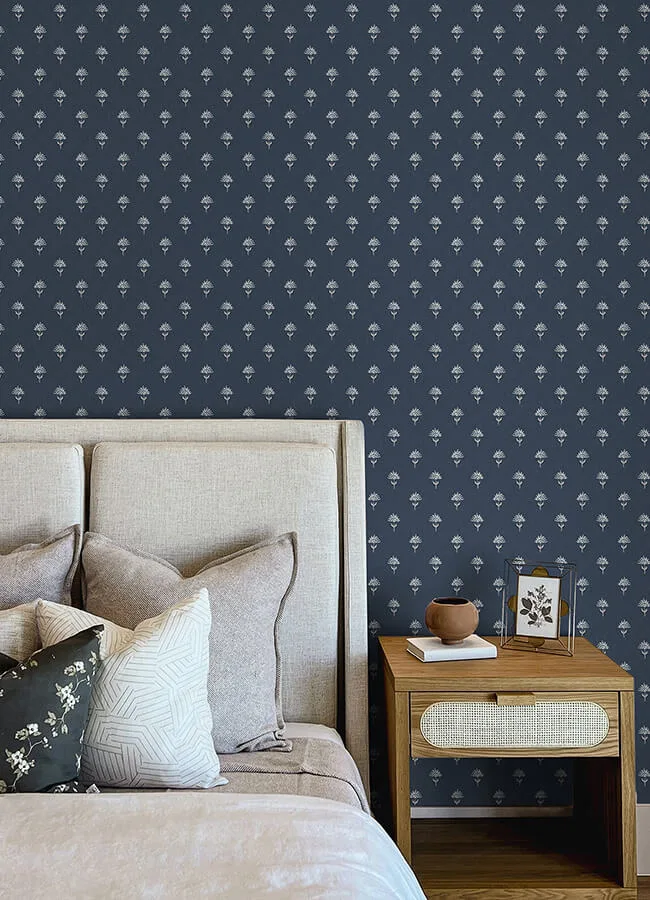 Chesapeake Surdiva wallpaper, color Indigo, SKU 4148-27461