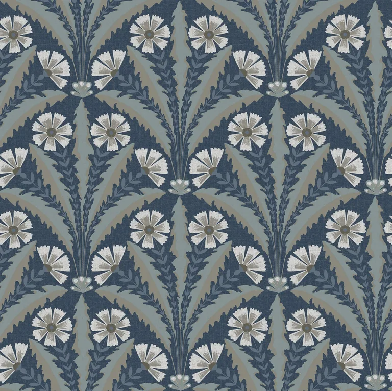 Chesapeake Tap Root wallpaper, color Dark Blue, SKU 4169-27600
