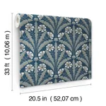 Chesapeake Tap Root wallpaper, color Dark Blue, SKU 4169-27600