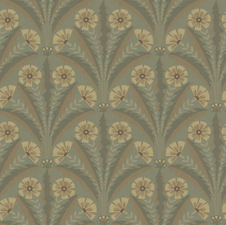 Chesapeake Tap Root wallpaper, color Green, SKU 4169-27604