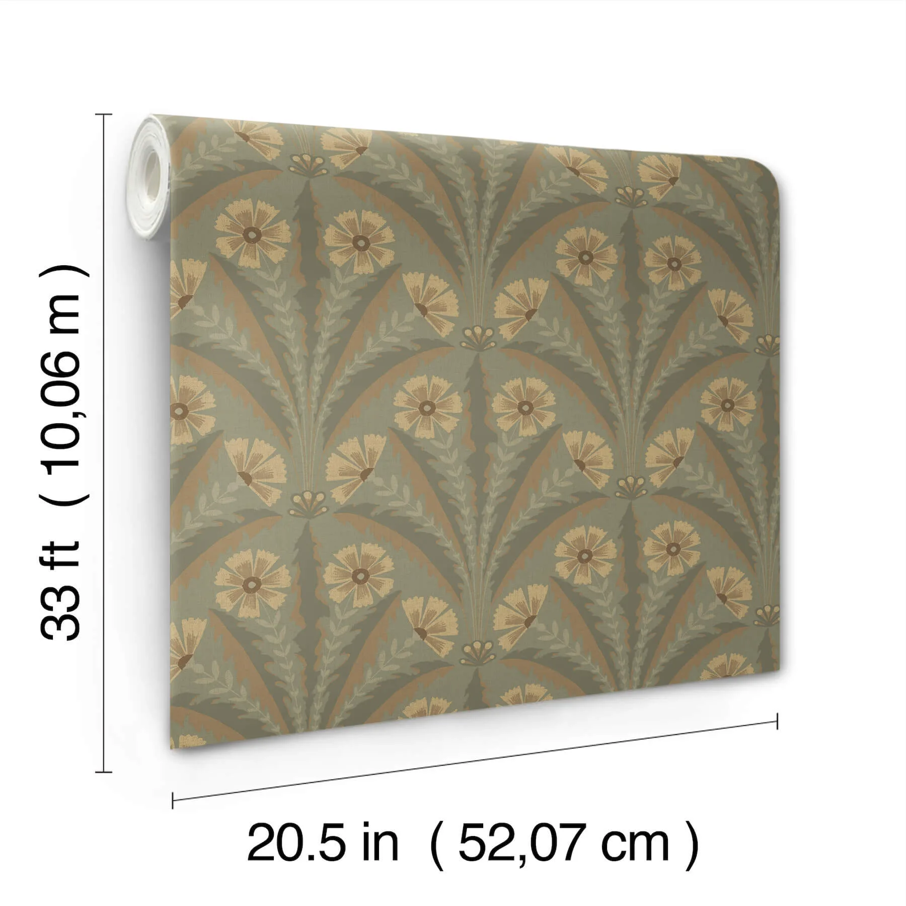 Chesapeake Tap Root - Green Wallpaper | Buy Online Chesapeake Tap Root wallpaper, color Green, SKU 4169-27604