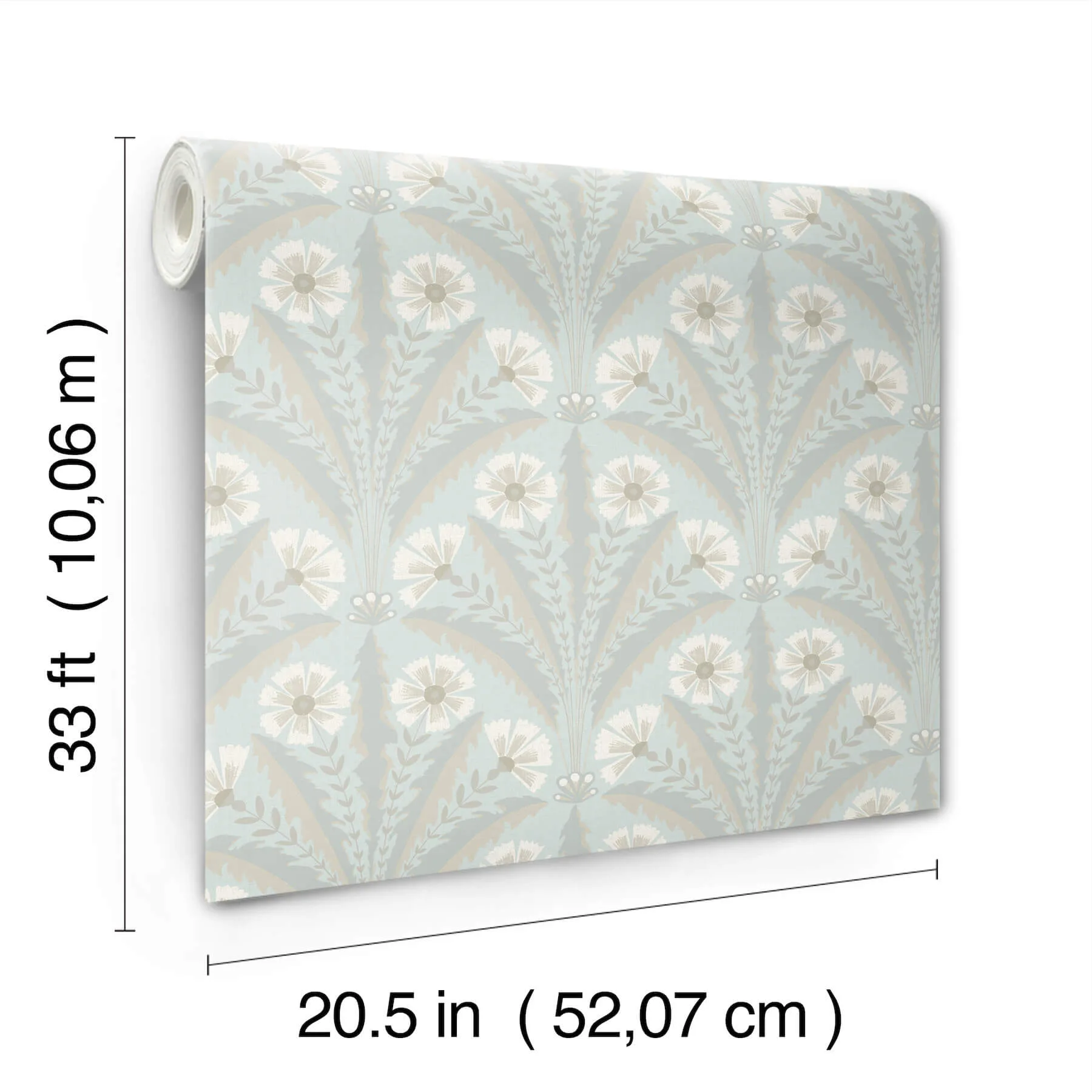 Chesapeake Tap Root wallpaper, color Light Blue, SKU 4169-27602