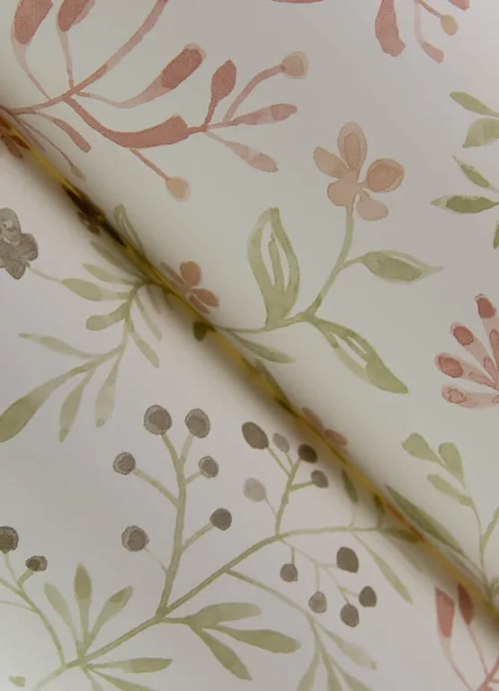Chesapeake Tarragon wallpaper, color Blush, SKU 3125-72355