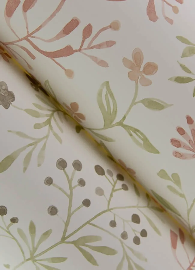 Chesapeake Tarragon wallpaper, color Blush, SKU 3125-72355
