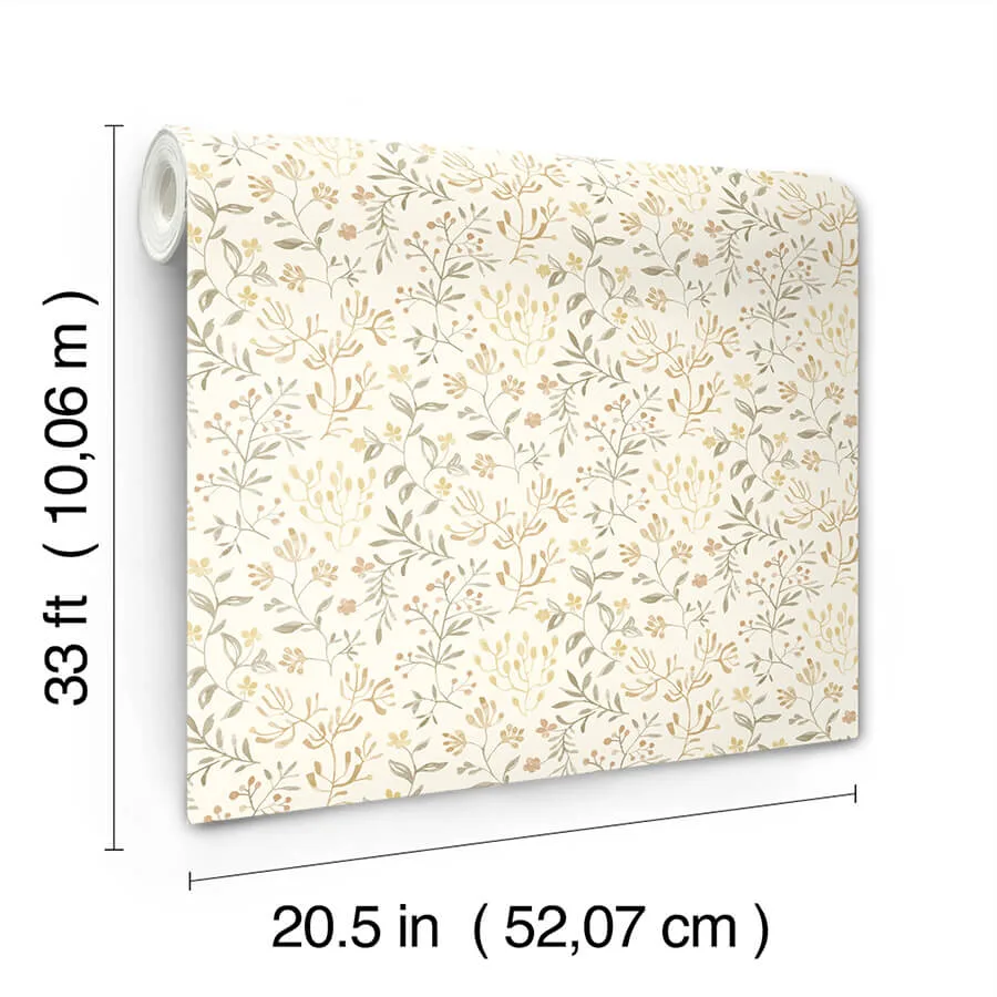Chesapeake Tarragon wallpaper, color Honey, SKU 3125-72354