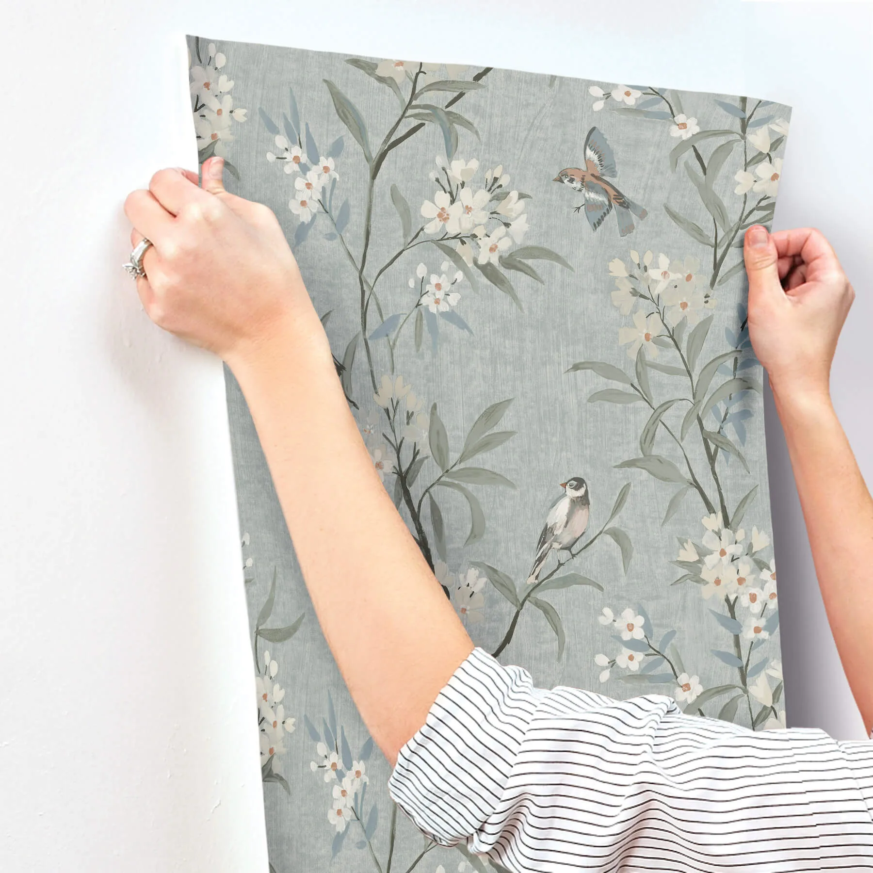 Chesapeake Tea Olive - Blue Wallpaper | Buy Online Chesapeake Tea Olive wallpaper, color Blue, SKU 4169-83139