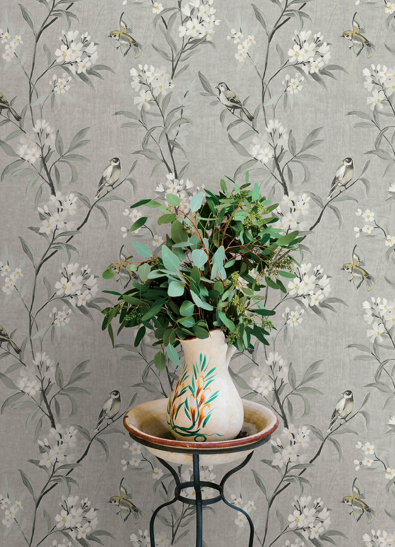 Chesapeake Tea Olive - Gray Wallpaper | Buy Online Chesapeake Tea Olive wallpaper, color Gray, SKU 4169-83141