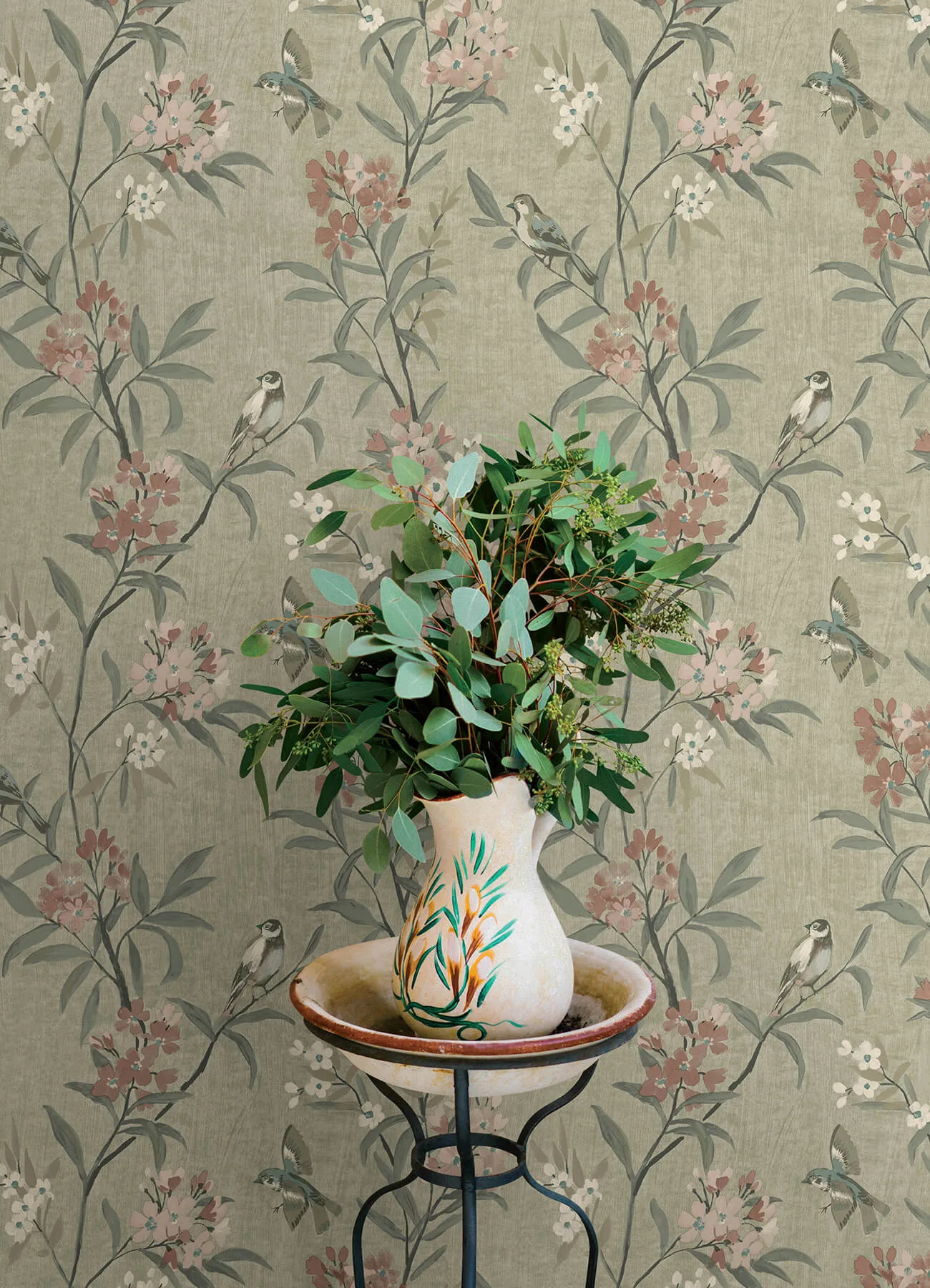 Chesapeake Tea Olive wallpaper, color Green, SKU 4169-83138