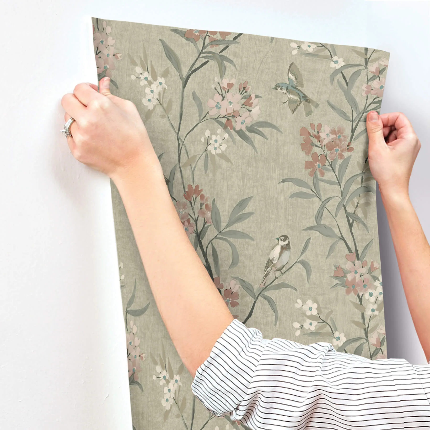 Chesapeake Tea Olive wallpaper, color Green, SKU 4169-83138