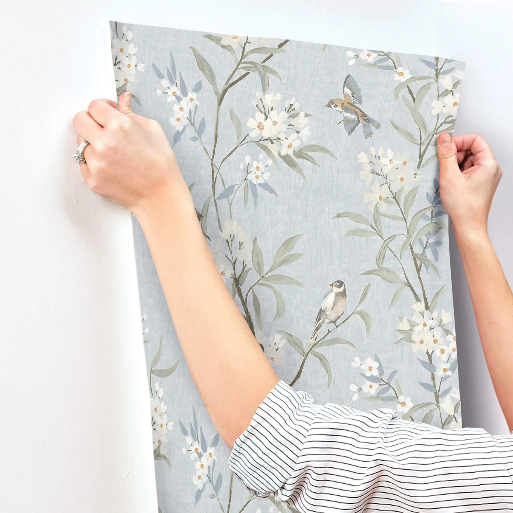 Chesapeake Tea Olive - Light Blue Wallpaper | Buy Online Chesapeake Tea Olive wallpaper, color Light Blue, SKU 4169-83140